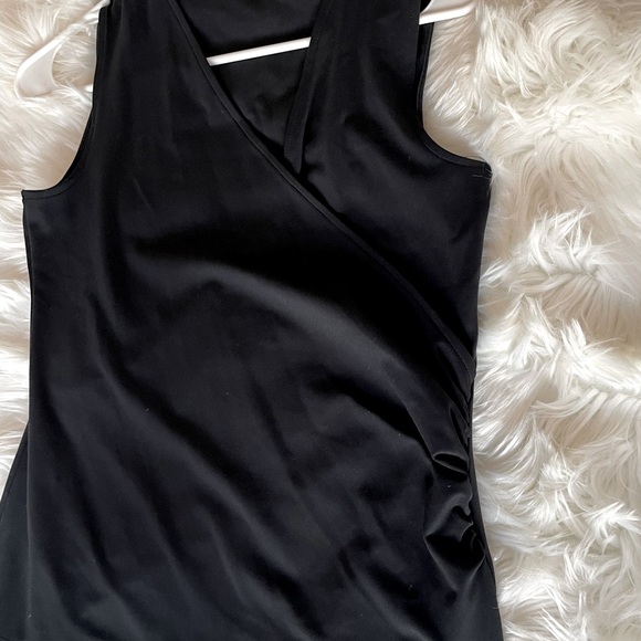 Ann Taylor Wrap Blouse in Black - Picture 3 of 5